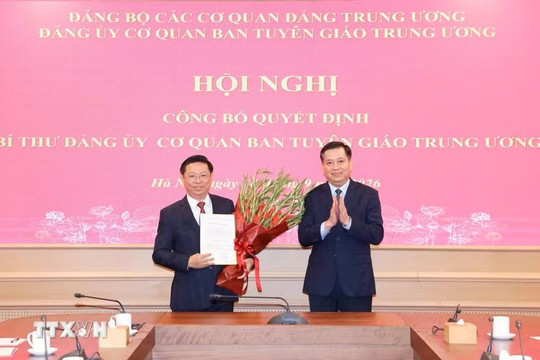 Ông Trần Thanh Lâm giữ chức Bí thư Đảng ủy cơ quan Ban Tuyên giáo Trung ương
