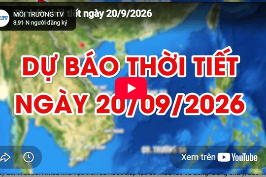 Dự báo thời tiết ngày 20/9/2026: Trời nhiều mây, nền nhiệt tăng cao sau những ngày mưa lớn