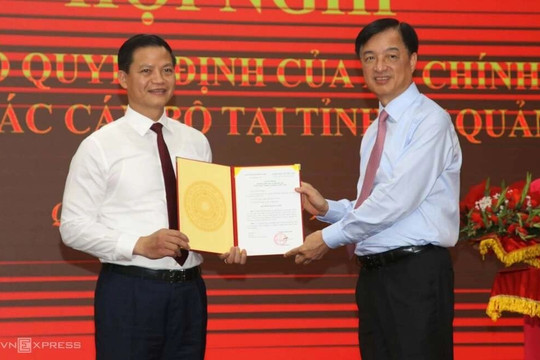 Ông Vương Quốc Tuấn được chỉ định giữ chức Bí thư Tỉnh ủy Quảng Trị