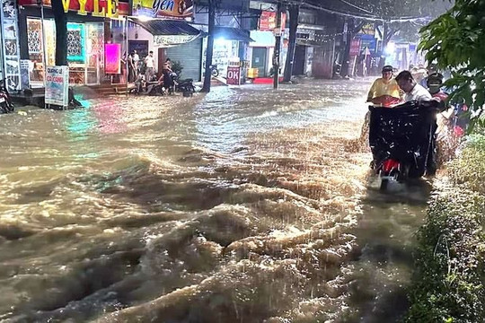 Mưa lớn gây ngập, sạt lở và thiệt hại tại nhiều khu vực ở Đồng Nai