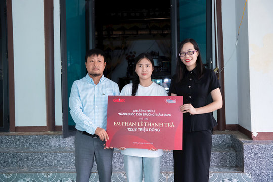 GELEX mở rộng cơ hội học tập cho học sinh, sinh viên khó khăn