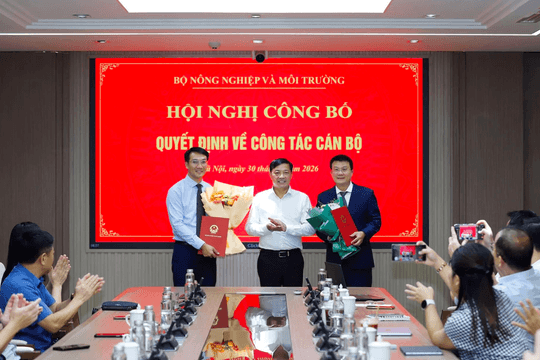 Bộ Nông nghiệp và Môi trường bổ nhiệm Cục trưởng và Cục phó Cục Biến đổi khí hậu