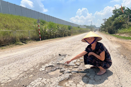 Thanh Hóa: Nhiều đoạn trên tuyến đường Nghi Sơn - Bãi Trành xuống cấp cần sớm khắc phục