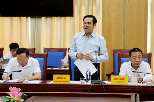 Nghệ An yêu cầu đẩy nhanh dự án hạ tầng đô thị Vinh thích ứng biến đổi khí hậu