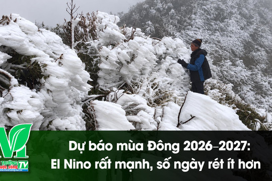 [VIDEO] Dự báo mùa Đông 2026–2027: El Nino rất mạnh, số ngày rét ít hơn