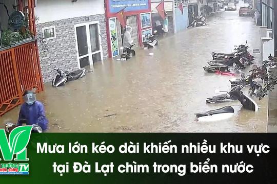 [VIDEO] Đà Lạt chìm trong biển nước do mưa lớn kéo dài
