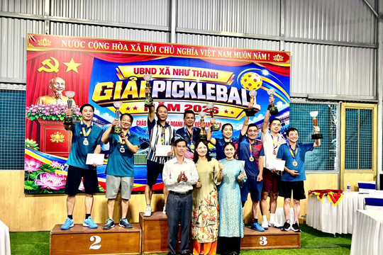Xã Như Thanh (Thanh Hóa) tổ chức thành công tốt đẹp Giải Pickleball năm 2026