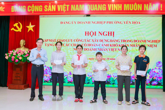 Đảng ủy Doanh nghiệp phường Yên Hòa: Gắn xây dựng Đảng với phát triển doanh nghiệp và trách nhiệm cộng đồng