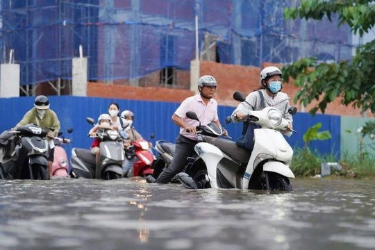 TPHCM: Cảnh báo 5 đợt triều cường cao trong 3 tháng cuối năm 2026