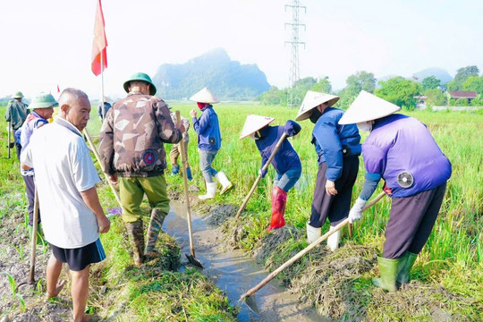 Nghệ An đồng loạt ra quân làm thủy lợi, khơi thông dòng chảy sau mưa lũ