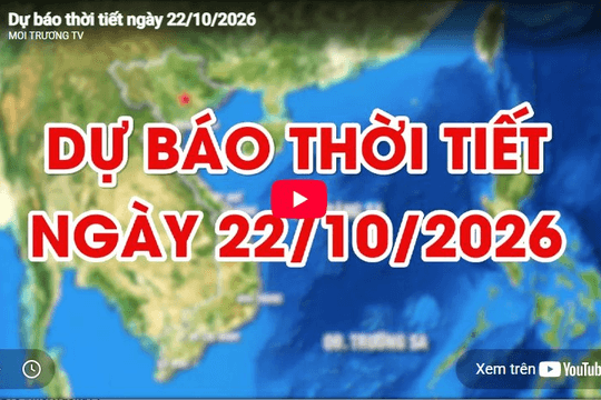 Dự báo thời tiết ngày 22/10/2026: Trời nắng, có mưa vài nơi, nền nhiệt ít biến động
