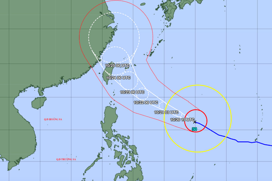 Siêu bão Champi tiến gần Philippines, hoàn lưu rộng hàng trăm km