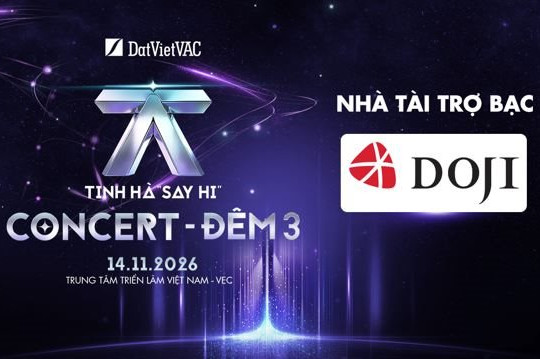 DOJI trở thành nhà tài trợ bạc của Tinh Hà “Say Hi” Concert tại Hà Nội