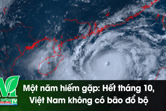 [VIDEO] Một năm hiếm gặp: Hết tháng 10, Việt Nam không có bão đổ bộ
